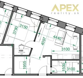 APEX reality prenájom 2i. v Zelenom átriu, 42 m2 - 9