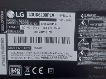 LG 43UK6200PLA časti - 9