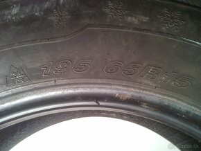 Zimné pneumatiky 195/65 R15-2kusy - 9