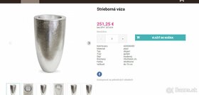 strieborna vaza 65cm - 9