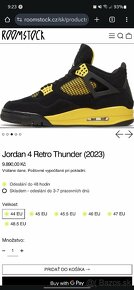 Predám Jordan 4 retru thunder - 9