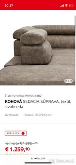 Rohová sedacia súprava - 9