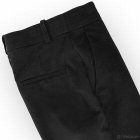 H&M Čierne dámske cigaretové nohavice s pukmi 34 (XS) - 9