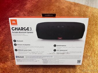 JBL CHARGE 3 - Nova Bateria - komplet balenie - 9