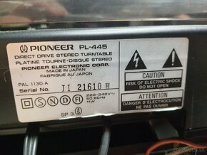 Pioneer PL-445 gramofón - 9