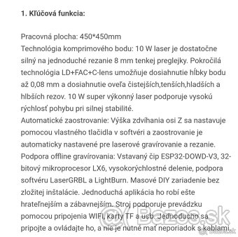 Laserový gravírovač Geekcreit X TWOTREES TS2 - nová - 9