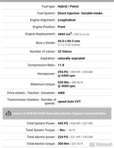 LEXUS LS 600H 4x4 - 9