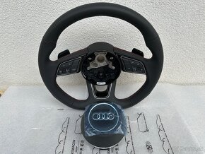 Audi sportovy perforovany volant cerveny A4 A5 S3 S4 S5 B9 - 9