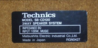 Repro regalove TECHNICS 3-pasmove 50 x 30 x 22cm = Japan - 9