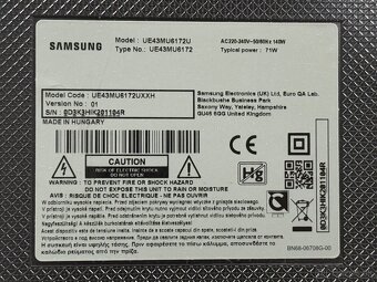 Samsung UE43MU6172 UHD Smart Wifi 108cm - 9