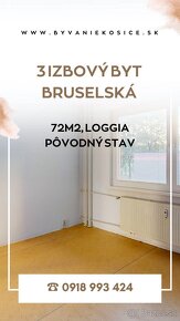 3 izb byt Ťahanovce pri Lidli, Bruselská, loggia - 9