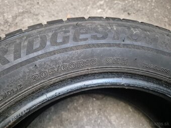 205/60 r16 zimné 4 ks BRIDGESTONE dezén 6 - 5,3 mm DOT2020 - 9