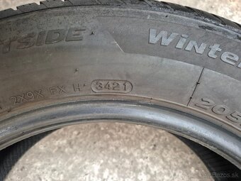 205/60r16 zimné 4 ks HANKOOK - vyzuté z nového auta - 9