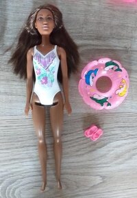 Nová Barbie černoška,Extra,baletka,spievajúca,Color Reveal - 9