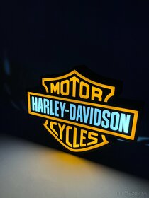 Harley Davidson LED Logo lampa - 9