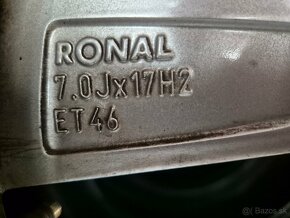 5x112 r17 ET46 x 7J elektróny originál ŠKODA + VW, SEAT - 9