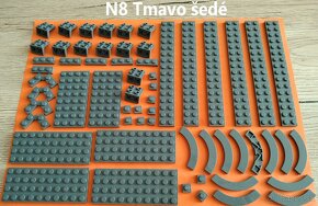 (N1-9) Lego® Diely svetlo šedé (nové) - 9