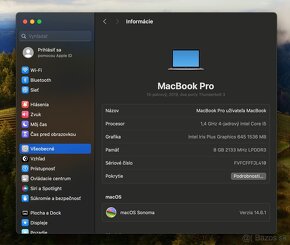 MacBook Pro 13” s Touch Bar (2019) – Intel i5, výborný stav - 9