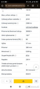 LED stropné svietidlo Avesta brilum - 9