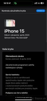 iPhone 15 v záruke - 9