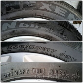 5x120 R17 BMW 5 Lúč + Pneu 235 55 R17 6mm 4 ročné - 9