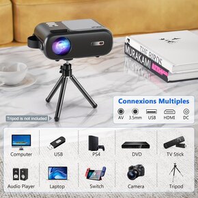 Projektor HORLAT Full HD 1080P - 5G WiFi, Bluetooth - 9