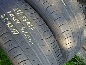 215/55R17,2kusy Falken,Letné. - 9