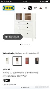 Vitrina a kniznica Hemnes ikea - 9