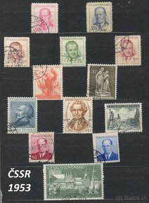 Poštové známky, filatelia: ČSSR 1945-1962 - 9