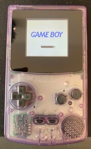 GameBoy Color Clear Purple IPS displej - 9