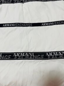 Dlhá biela vatovaná vesta zn. Armani Exchange originál - 9