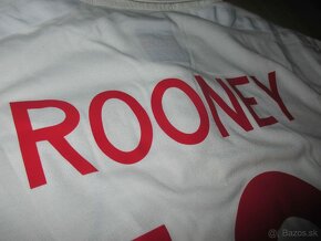 futbalový dres Anglicko - Slovensko 2009 Rooney - 9