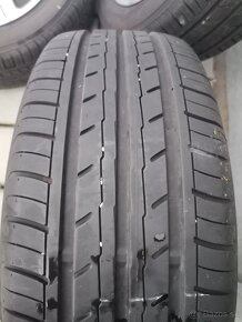 Alu disky 5x100 R16 VW + 205/55 R16 zánovné letné pneumatiky - 9