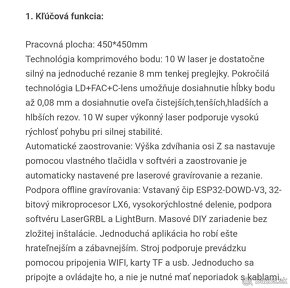 Laserový gravírovač Geekcreit X TWOTREES TS2 - nová - 9