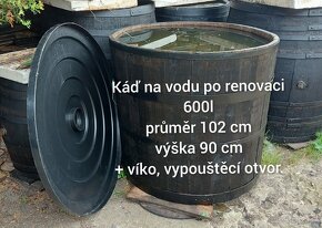 Predám drevené sudy a káde 100l - 2000l - 9