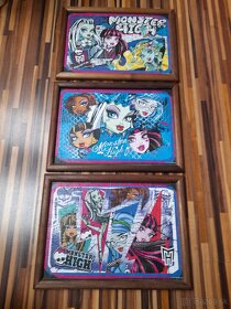 Puzzle, poskladané.. Porsche, Monster High.. - 9