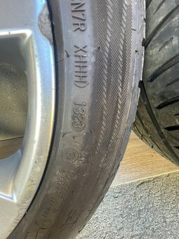 Hliníkové disky VW 5x112 R17 +pneu 225/45R17 - 9