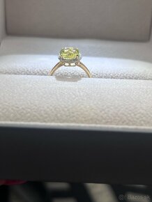 Zlatý prsteň 0,12ct diamanty - 9