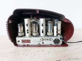 Staré rádio Tesla Talisman 308U II, rok 1953, plně funkční - 9