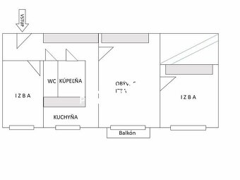 Predaj 3 izbového bytu s balkónom a garážou v obci Vígľaš - 9