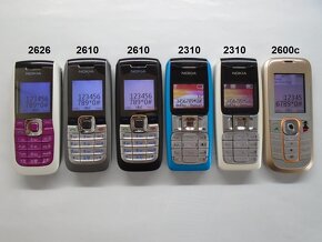 NOKIA 2626 2610 sivá 2610 čierna 2310 modrá 2310 biela 2600c - 9