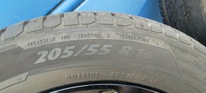 Predám kompletnú letnú sadu 205/55 R16,5x112 - 9