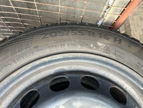 Predám plechové disky 5x112 so zimnými pneu 205/55 R16 - 9