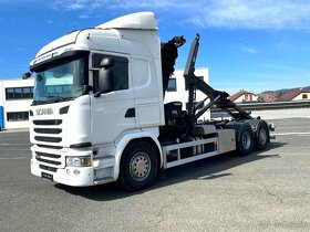 Scania G490, rv 2015, 6x2, hákový nosič, Hiab 244-5 +DO - 9