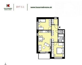3 izbový byt C6  v novostavbe - Kasárne Brezno - 9