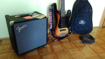 Elektrická basgitara SX SPJ62 + kombo Fender Rumble 25 V3 - 9