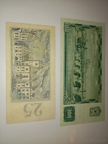 VZÁCNĚJŠÍ BANKOVKY 25 A 100 KČS, 1961, NEPERFOROVANÉ - 9