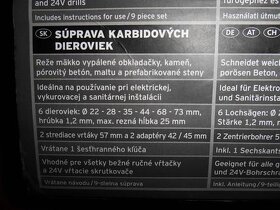 9 dielna súprava karbidových dieroviek - 9