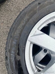 Alu disky Škoda 5x112 + zimné pneu - 9