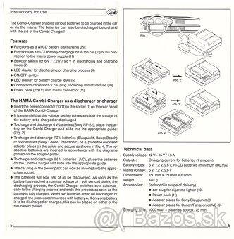 Univerzálna nabíjačka Hama Combi Charger - 9